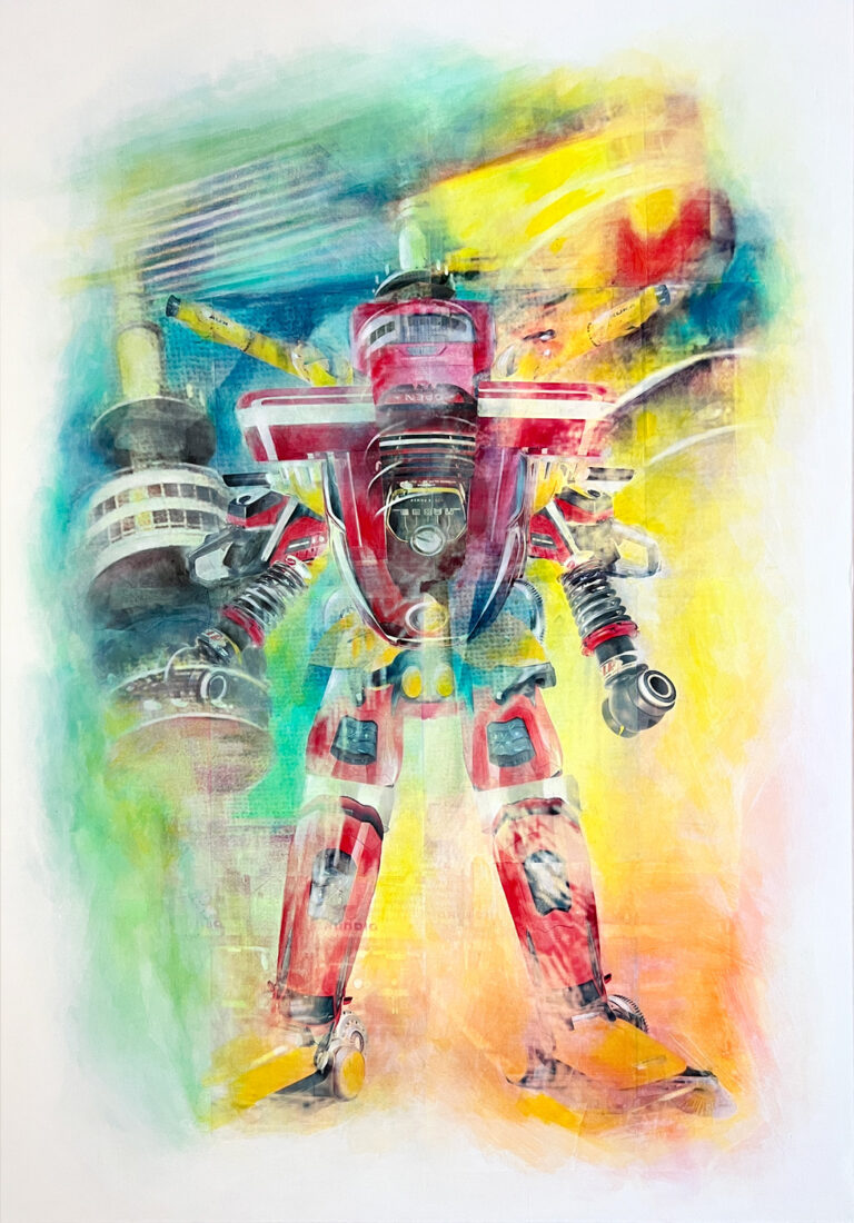 Miso Tai-Ny III - Henshin II Acryl + Collage on Canvas | 2023